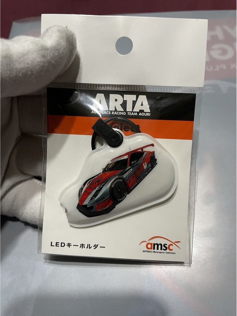 ARTA Autobacs Led Keychain Team Aguri Japan Exclusive